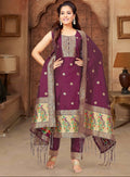 Premium Paithani Style Salwar Suit Set with Dupatta – Elegant Traditional Ethnic Wear for Women