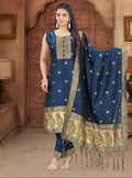 Premium Paithani Style Salwar Suit Set with Dupatta – Elegant Traditional Ethnic Wear for Women