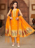 Premium Paithani Style Salwar Suit Set with Dupatta – Elegant Traditional Ethnic Wear for Women