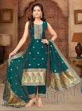 Premium Paithani Style Salwar Suit Set with Dupatta – Elegant Traditional Ethnic Wear for Women
