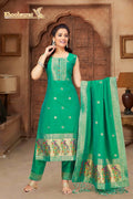 Premium Paithani Style Salwar Suit Set with Dupatta – Elegant Traditional Ethnic Wear for Women