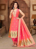 Premium Paithani Style Salwar Suit Set with Dupatta – Elegant Traditional Ethnic Wear for Women