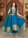 Premium Paithani Style Salwar Suit Set with Dupatta – Elegant Traditional Ethnic Wear for Women